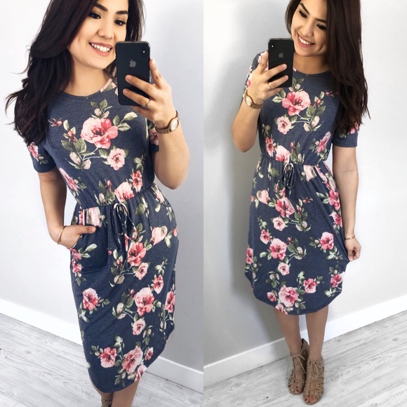 Floral Spring Midi Dress - Picture 1 of 1